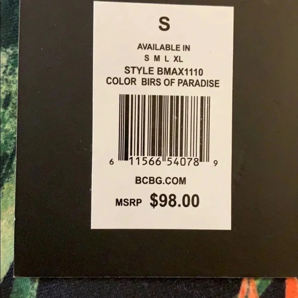 NWT BCBG MaxAzria Active Leggings Floral Print Size Small - Picture 4 of 10